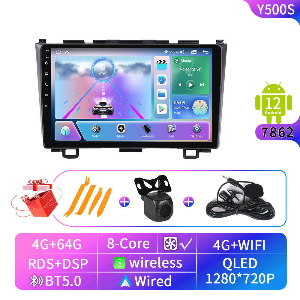 For Cross-Border Applications Honda CR-V 2007-2011 Wireless CarPlay Large Screen Android Car GPS Navigation