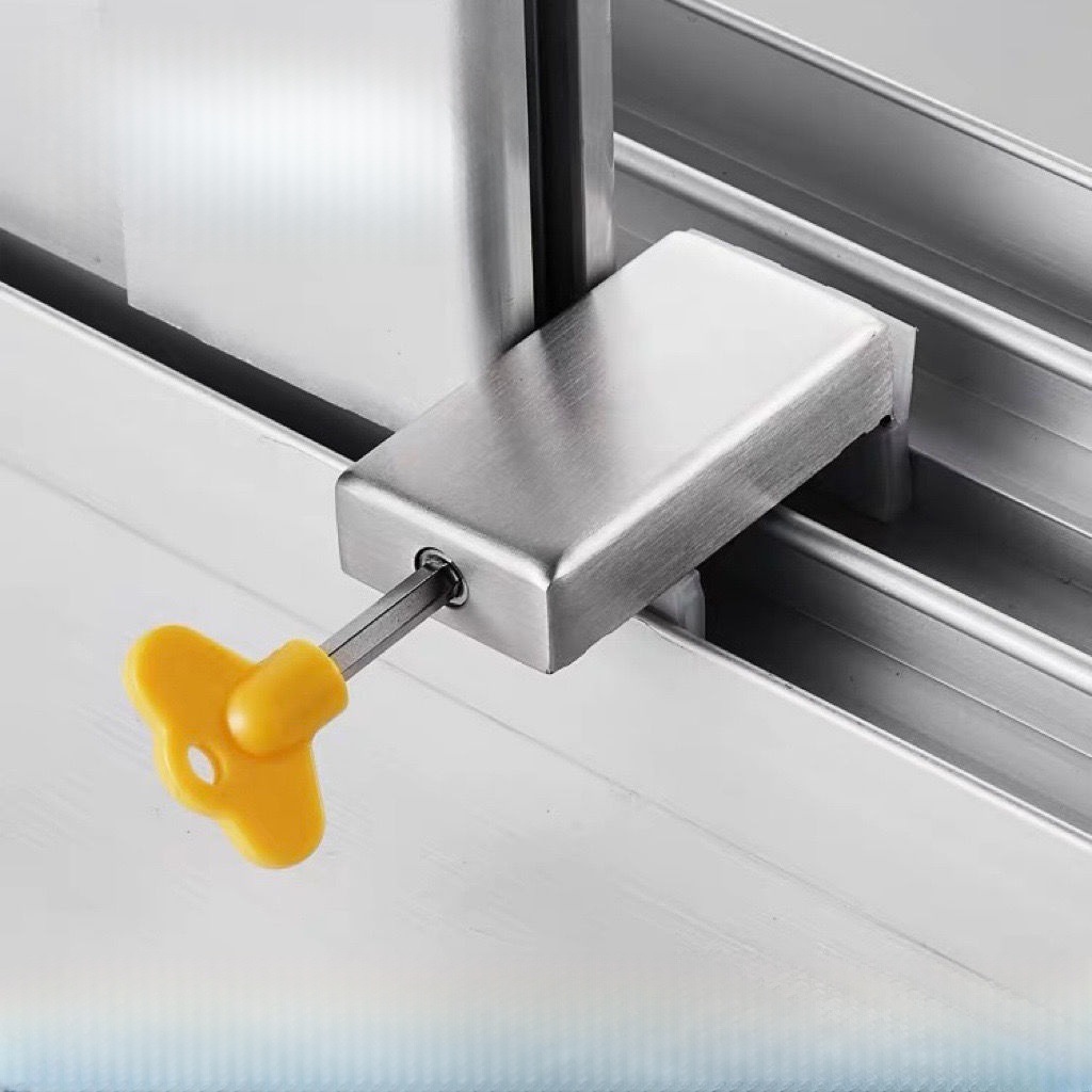 锁扣窗户通用儿童推拉窗防通用型全防卡扣限位防盗安全推拉坠楼免