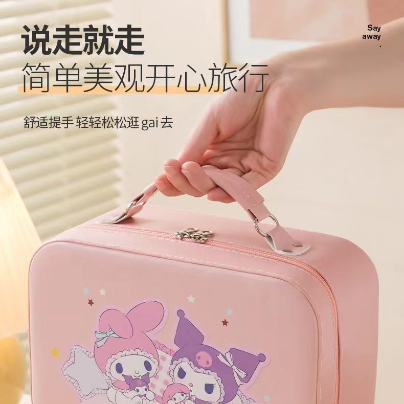 Good-looking Girl Cosmetic Case Large Capacity Cartoon Pu Leather Waterproof Cosmetic Bag Beginner Makeup Artist Special Case