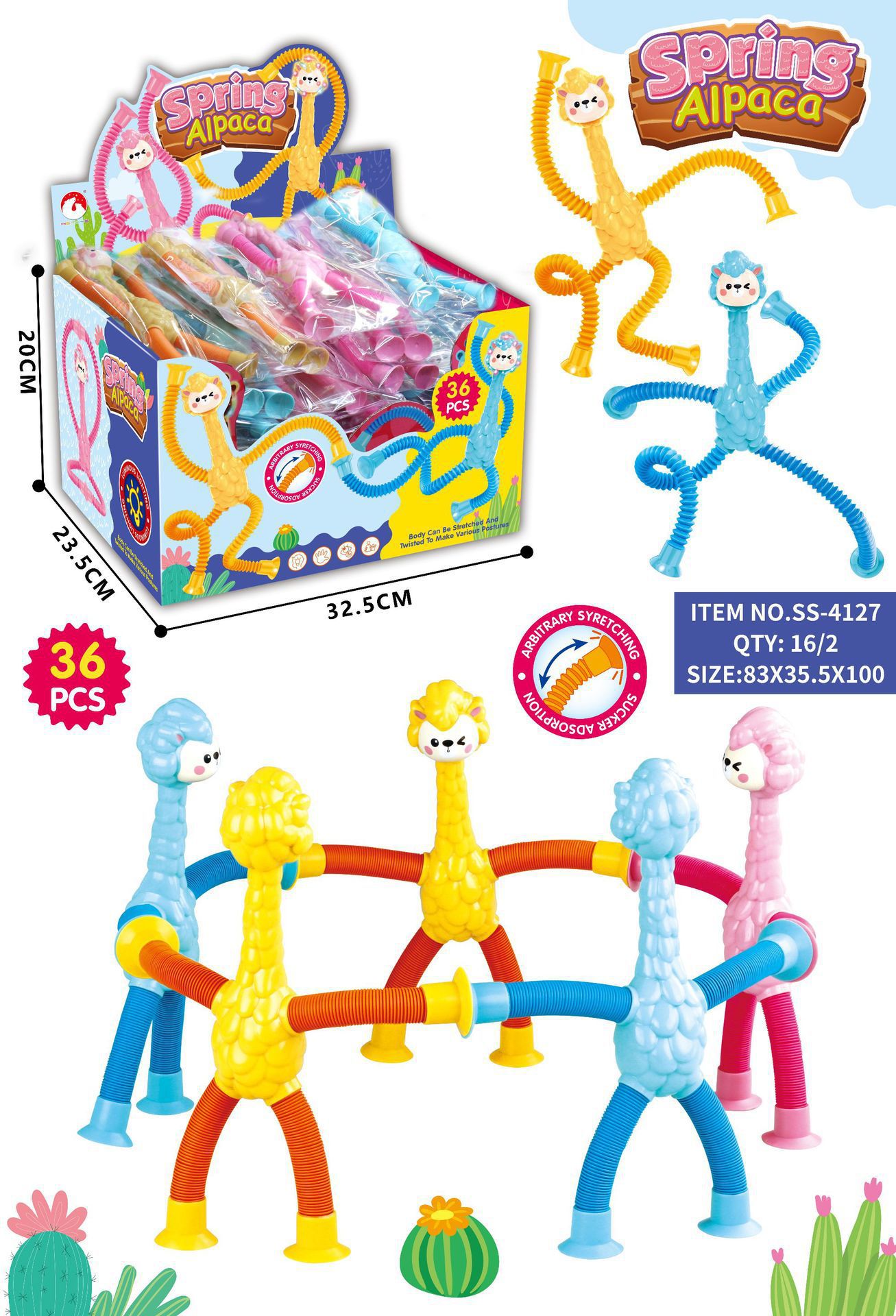 Trending Creative Variety Luminous Telescopic Toys Children's Educational Stretch Tube Decompression Decompression Fun Sucker Toys