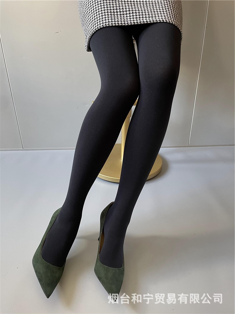 工厂现货加绒加厚连裤袜400d华润厚木crc atsugi黑色空姐灰打底袜