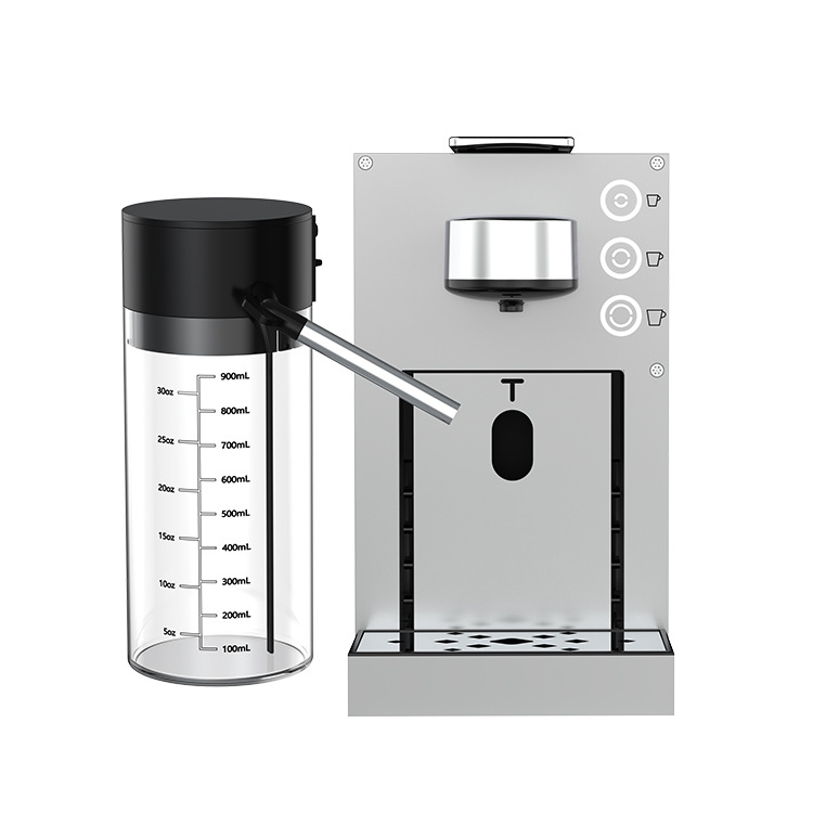 Small Mini Italian Automatic Capsule Coffee Machine Milk Can One-Click Milk Frother