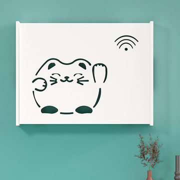 6n无线wifi电表箱装饰遮挡画空开强电箱电源电表盒免打孔多媒体盖