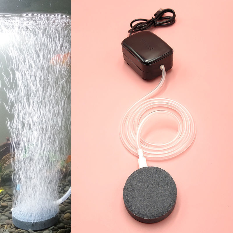 鱼缸水泵usb氧气泵养鱼可充电增氧泵充氧泵小型家用加氧泵打氧机