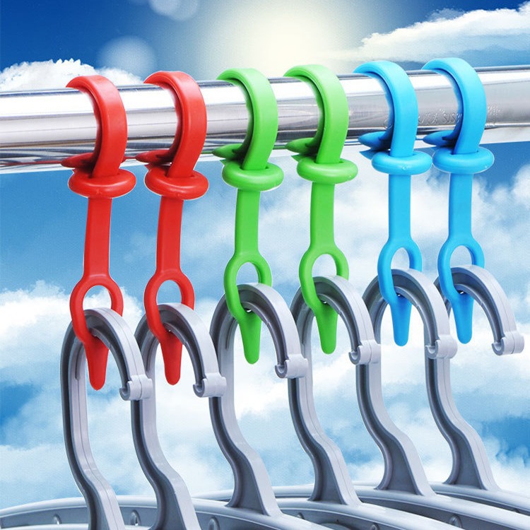 防风晾衣杆防滑锁扣家用衣架固定防风条卡扣多功能防滑固定扣批发