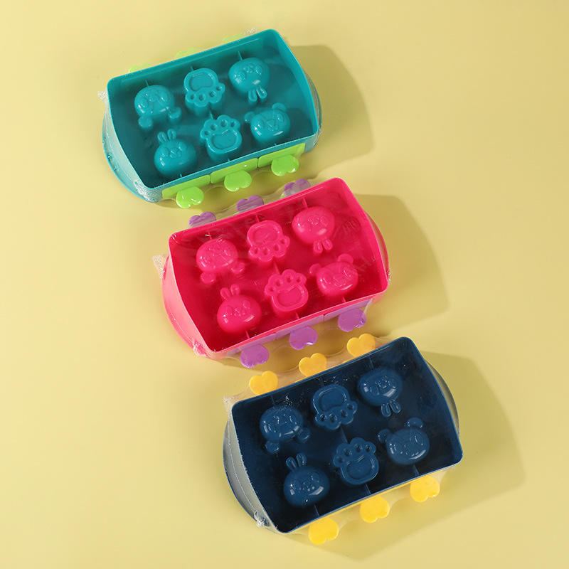 Creative New Cartoon Ice-Cream Mould Cute and Compact Animal Ice-Cream Mould Mold Box Household Popsicle Mold in Stock