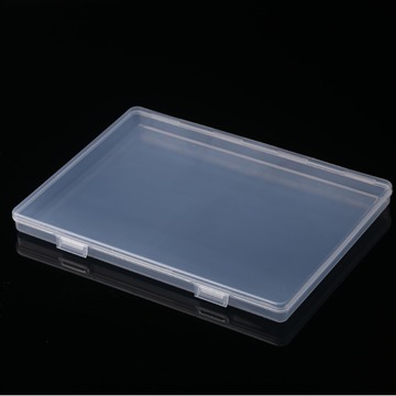 长方形塑料盒子 跨境 b5扁盒 卡片饰品相片盒 翻盖包装整理收纳盒