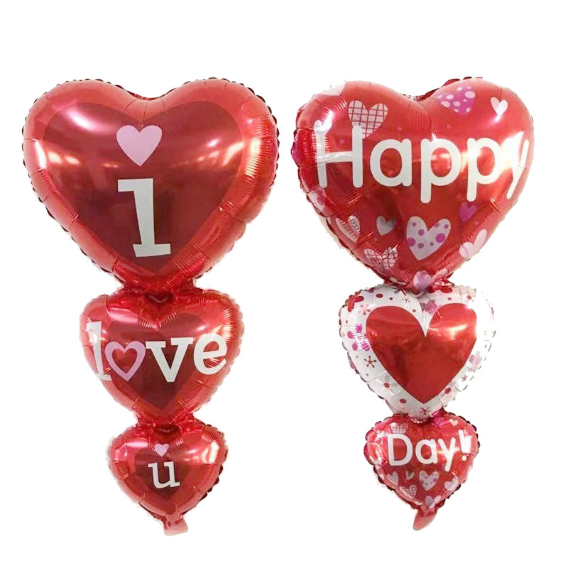 43寸xo勾勾心一箭穿心鸽子爱心串串心心连心happylove婚庆装饰