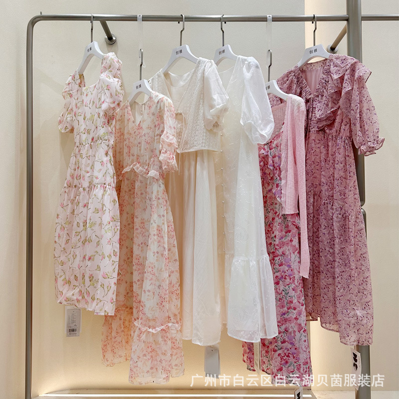 笛迪欧时尚连衣裙品牌折扣女装商场专柜直播清仓走份