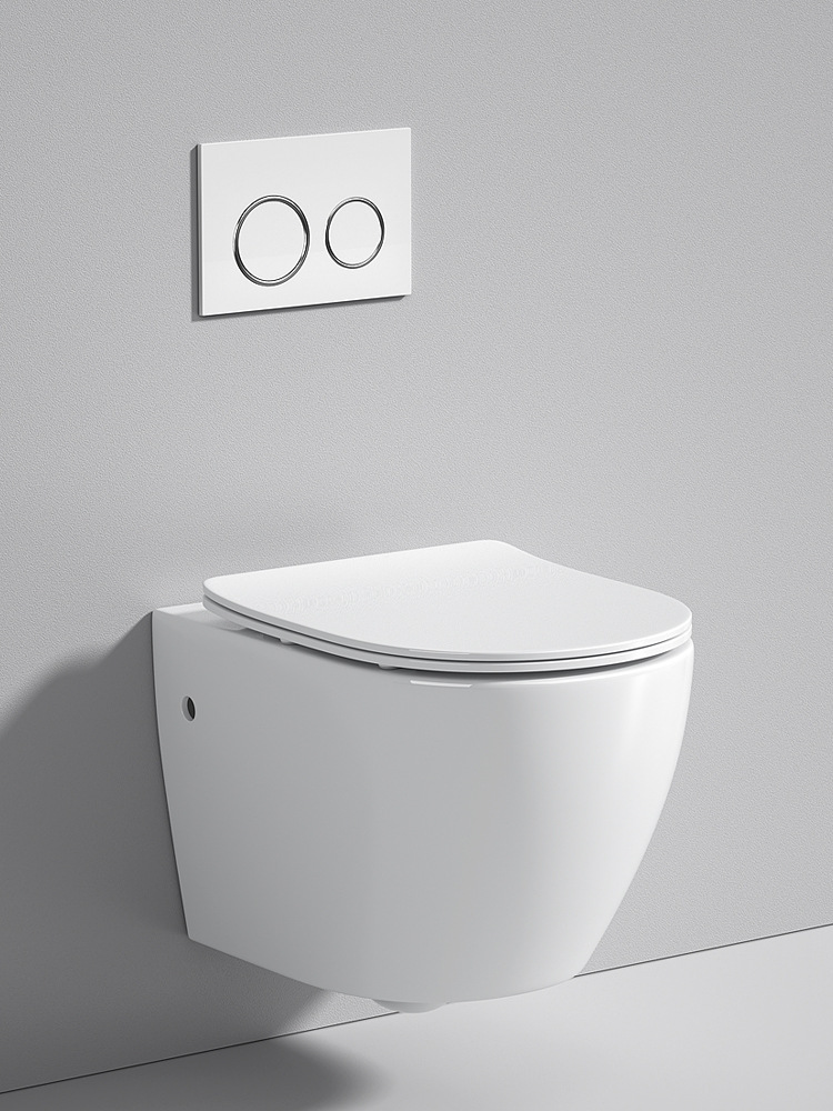 壁挂式马桶暗装墙排d超漩冲水挂墙坐便器隐蔽嵌入墙式隐藏式水箱