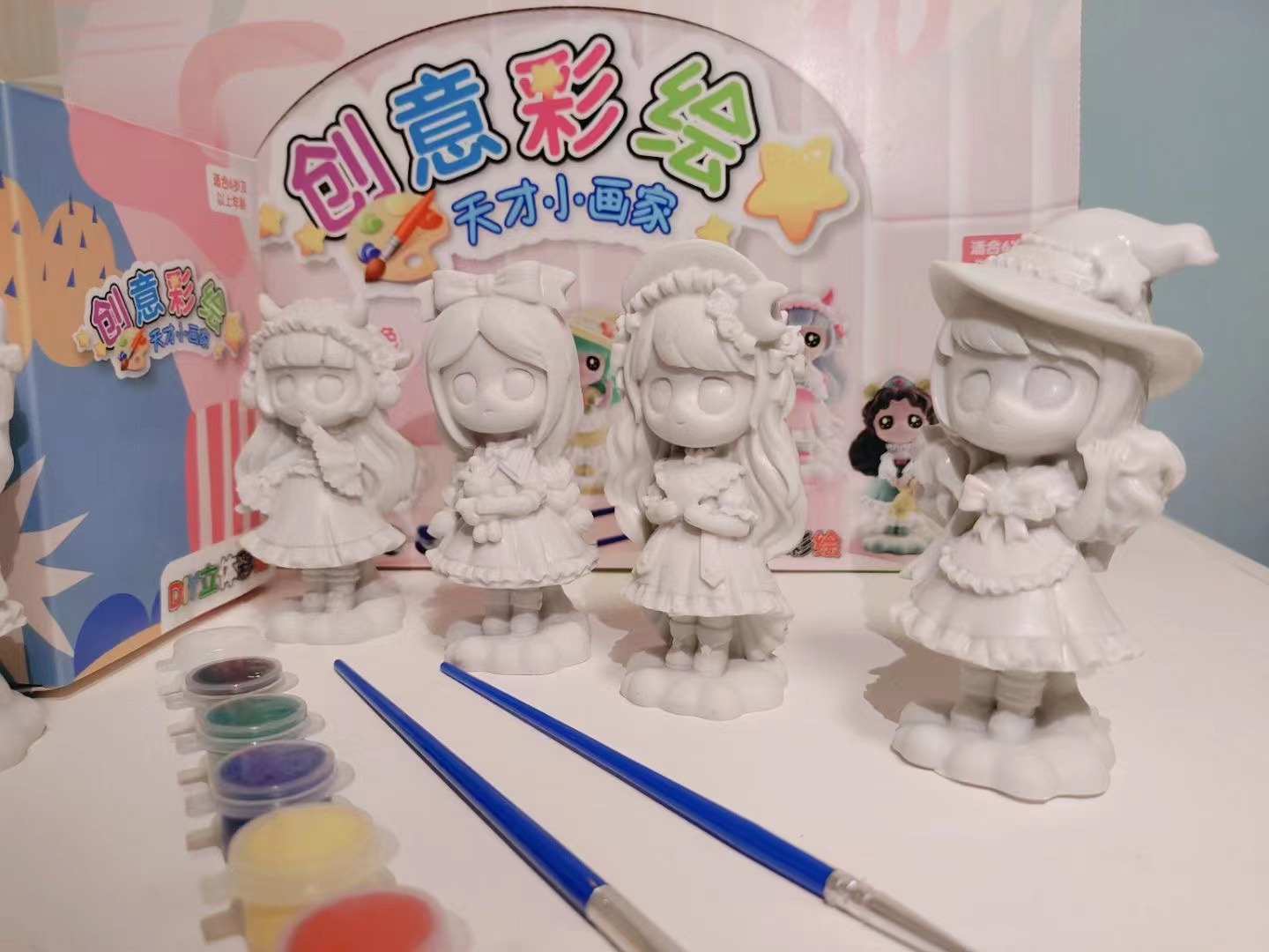 Internet Celebrity Drop-Resistant Resin Plaster White Body Large Doll Wholesale Children's Handmade Diy Painting Graffiti Toys