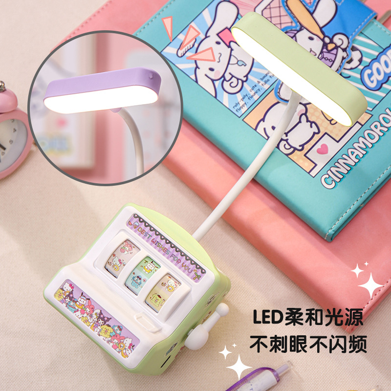 creative fashion play hand office lucky shake desktop table lamp usb folding student reading portable light gift decoration