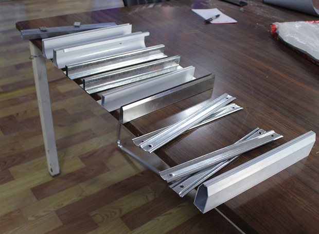 挡烟垂壁配件 挡烟垂壁导轨 挡烟垂壁安装配件 导轨压条卡扣消防