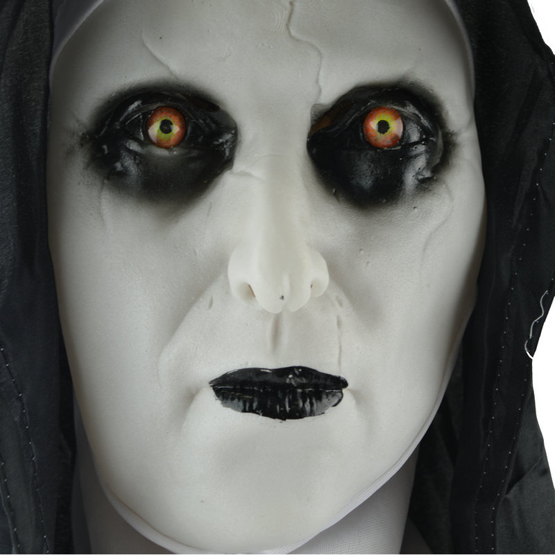 修女面具cos招魂2万圣节恐怖面具鬼脸电影视整蛊吓人修女面具头套