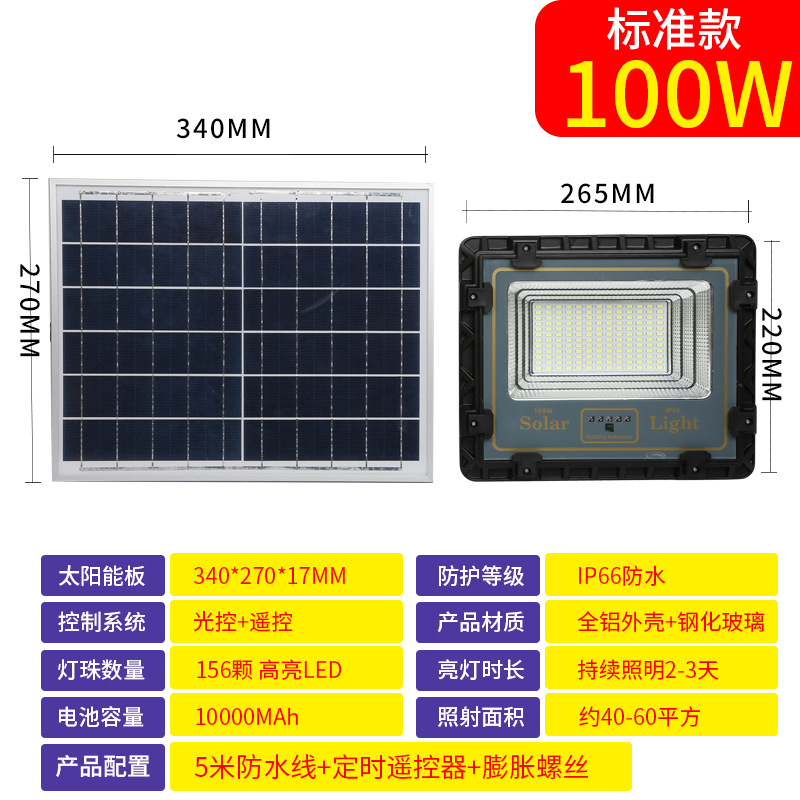 Solar Spotlight Solar Lamp Household Outdoor Lamp Head Waterproof Flood Light Solar Garden Lamp Floodlight