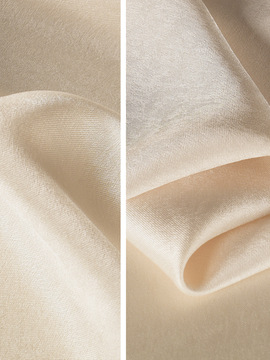 新品 香槟色双面仿醋酸绒缎面料 抗皱顺滑柔软透气衬衫半身裙布料