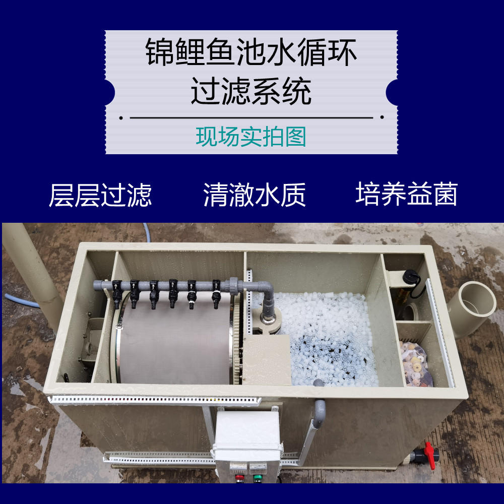pp鱼池过滤箱净化器锦鲤一体机鱼塘养殖水循环系统景观鱼池水室外