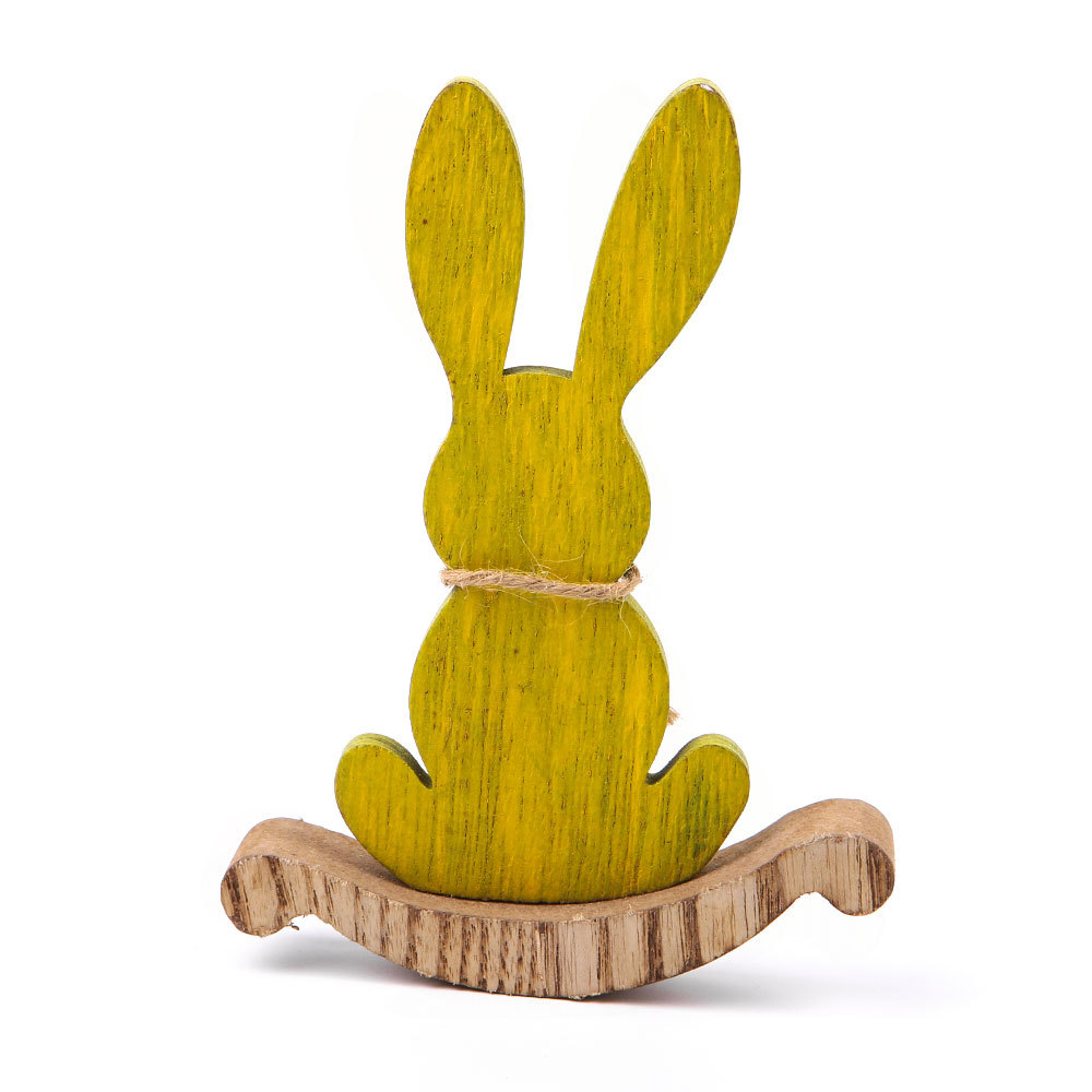 DIY Wooden Crafts Decoration Creative Easter Decoration Rabbit Decoration Table Decoration Bunny Wholesale