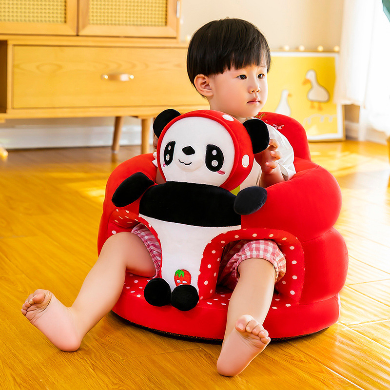 Children's Plush Toys Lazy Baby Sofa Learning Seat 0-3 Years Old Arm Chair Cushion Figurine Doll Birthday Gift