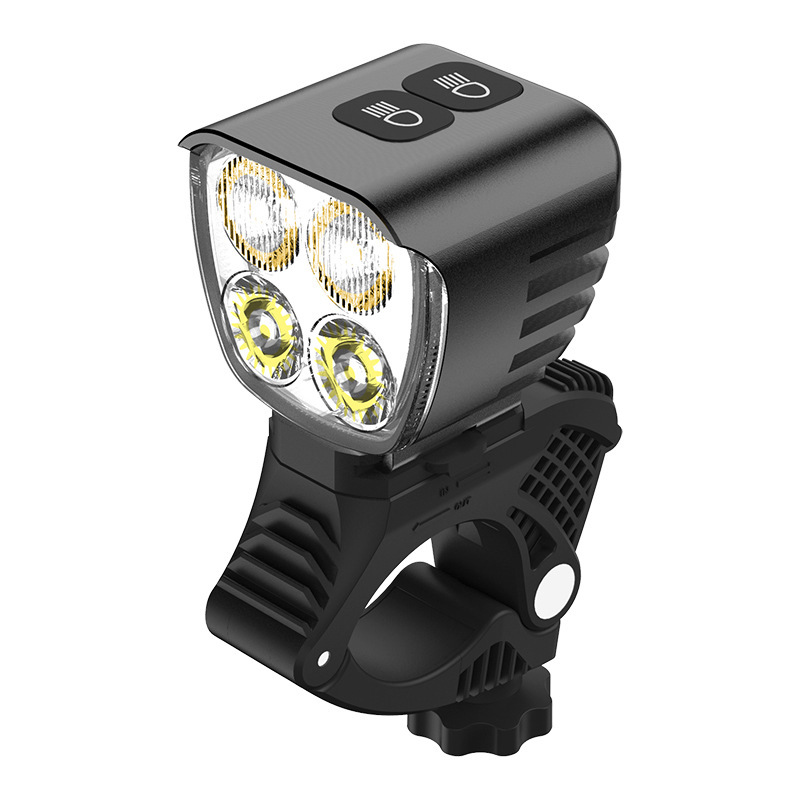 b3自行车灯usb充电10000mah倒吊装骑行前灯强光3000流明山地车灯