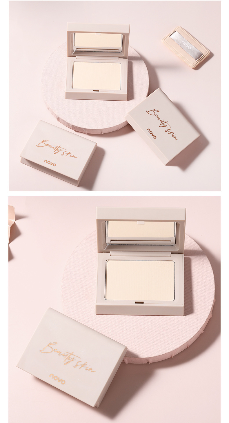 novo定妆粉饼控油持久防水防汗遮瑕不脱妆干湿两用补妆正品热销榜