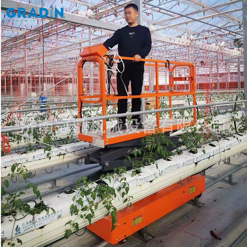 温室大棚轨道采摘车 黄瓜西红柿花果轨道升降采摘车 蔬菜采摘车
