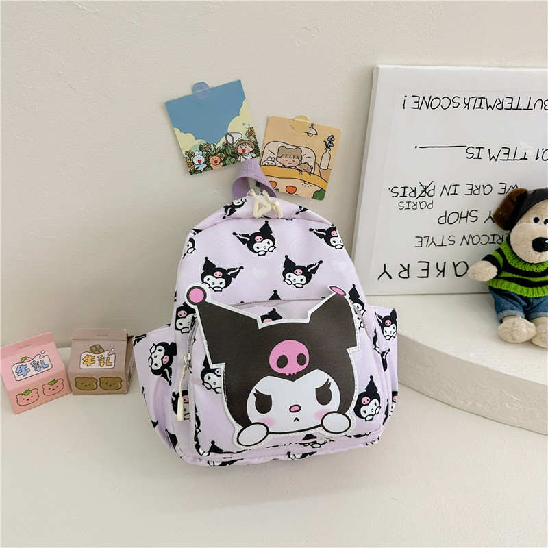 Korean Cartoon Kindergarten Backpack Fashion Anime Kids Shoulder Bag Cute Schoolbag for Children Trendy Nylon Backpack