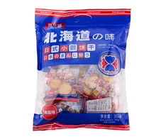 格兰娜北海道海盐日式小圆饼蔬菜饼干36g*10包/袋 零食下午茶