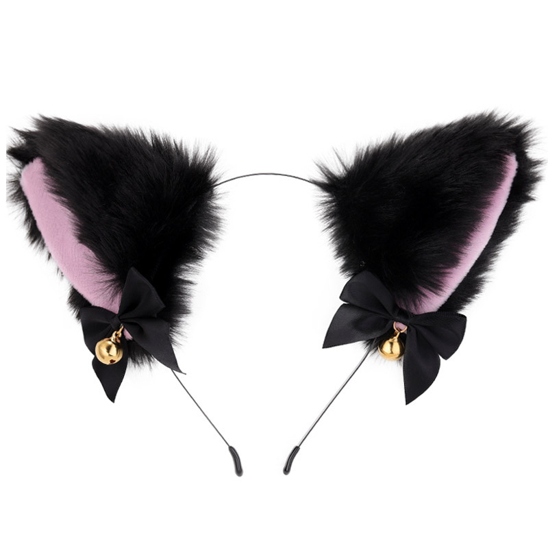 Amazon Cross-Border Cat Ears Bell Headband Cos Cat Girl Hair Accessories Christmas Halloween Headdress Accessories