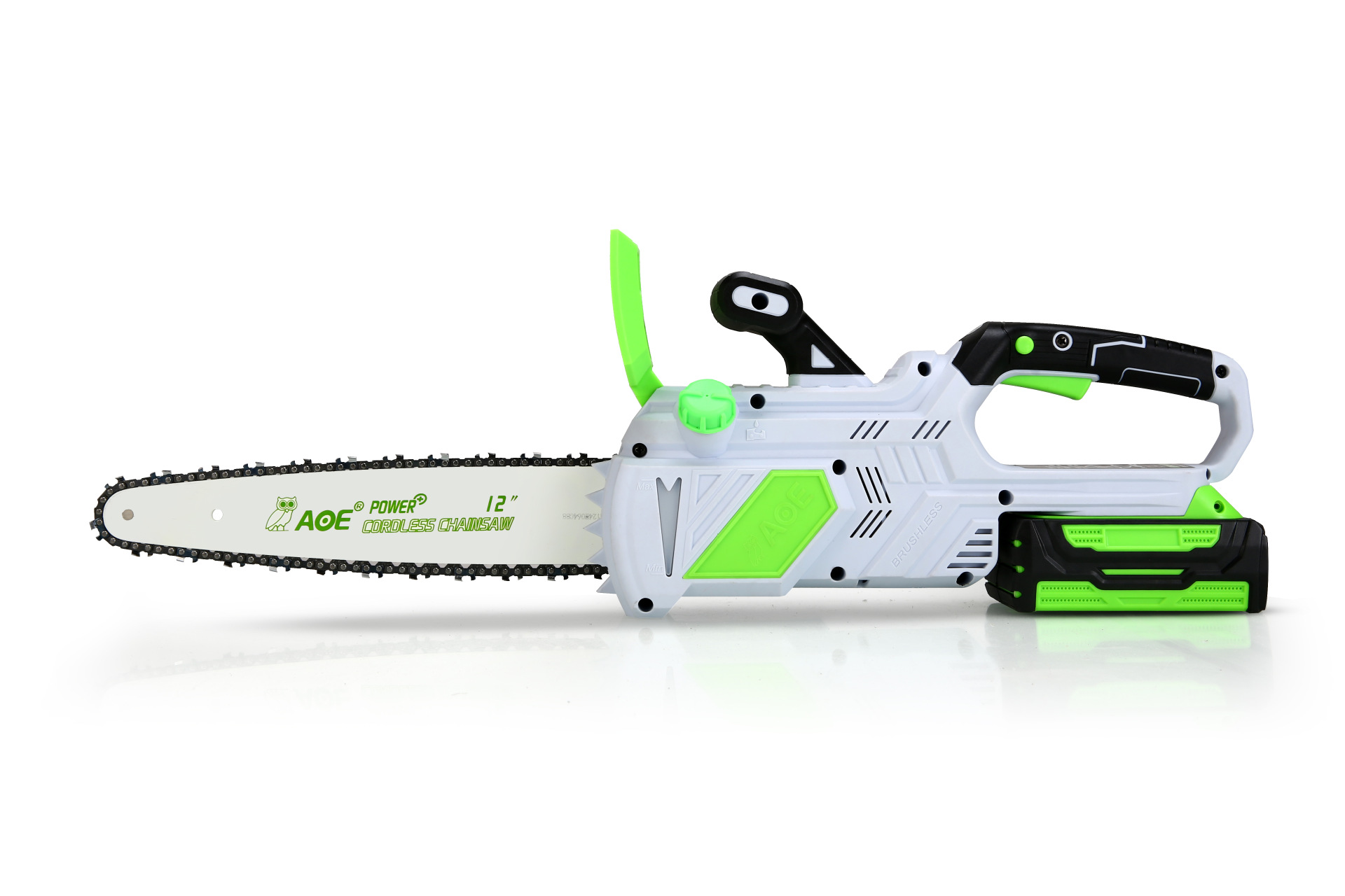 10寸12寸园林锂电单手锯木工无线伐木锯家用锂电充电式电动链锯