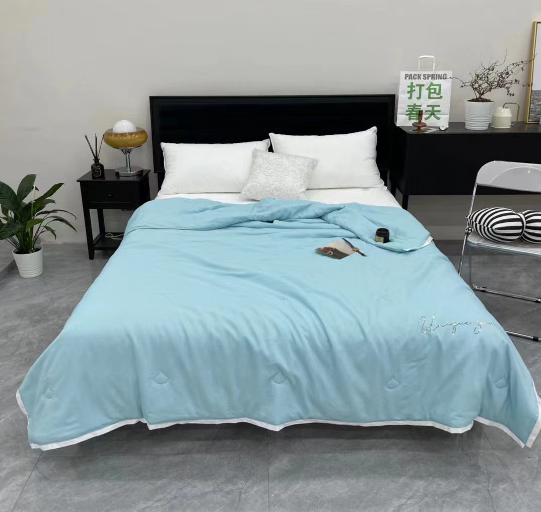 60支凉感天丝夏被夏季莱赛尔纤维空调被夏凉被可水洗薄被子床品