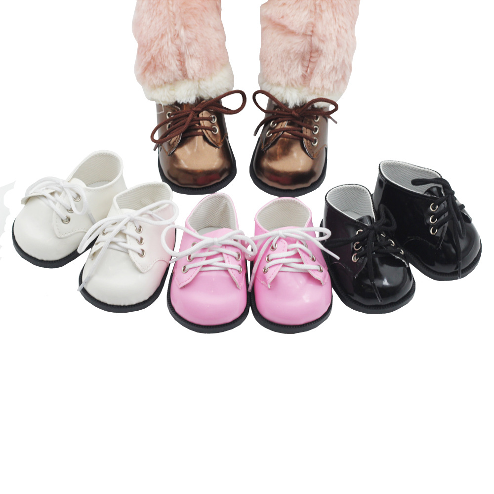 中号星戴露史黛拉熊鞋皮鞋休闲鞋40cm棉花娃娃重生婴儿玩具鞋子