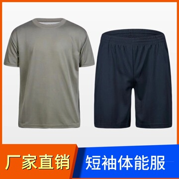 新式体能训练服套装夏季体能短袖短裤速干透气运动t恤短袖体能服