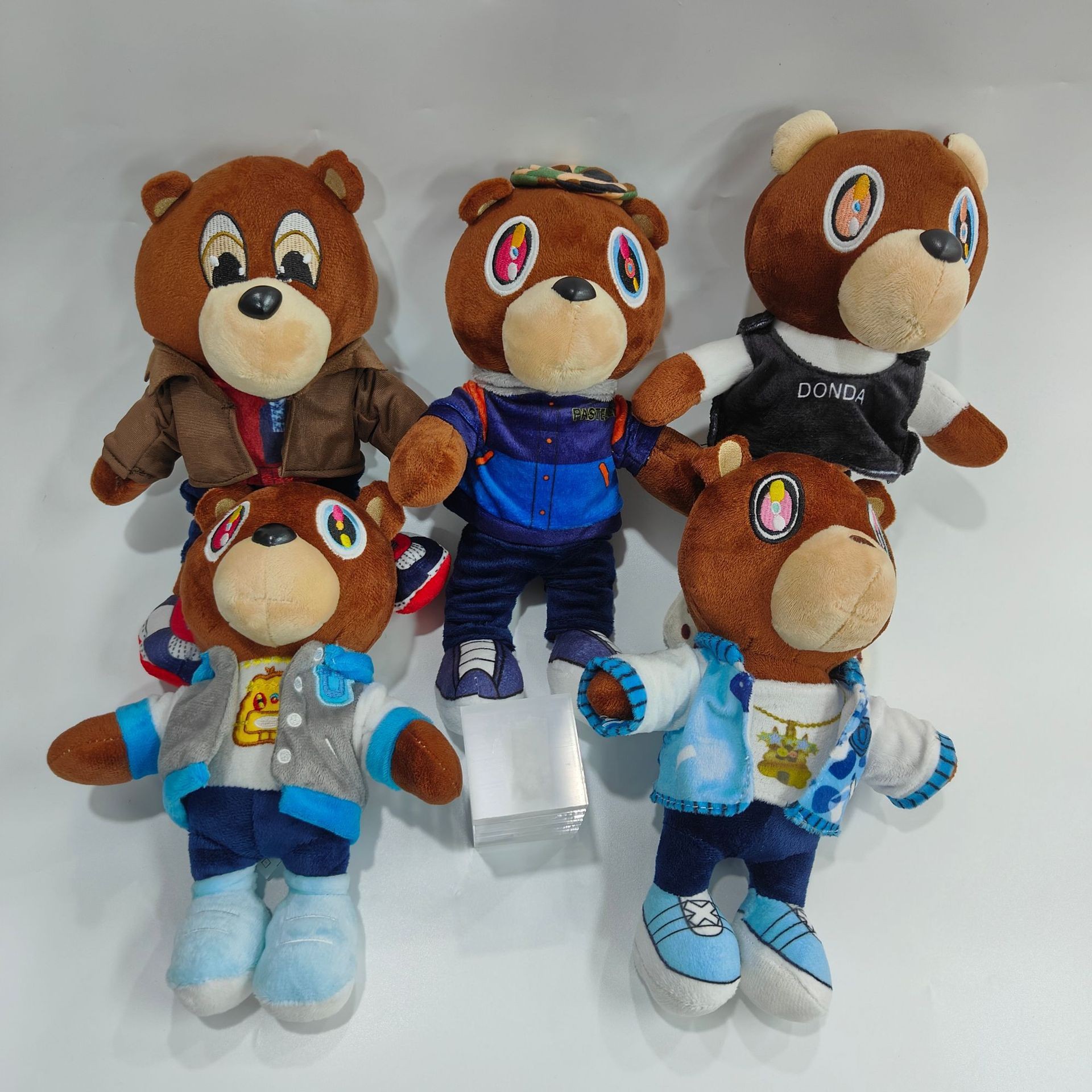 跨境新品侃爷同款泰迪熊kanye teddy bear 毛绒玩具公仔玩偶-阿里巴巴