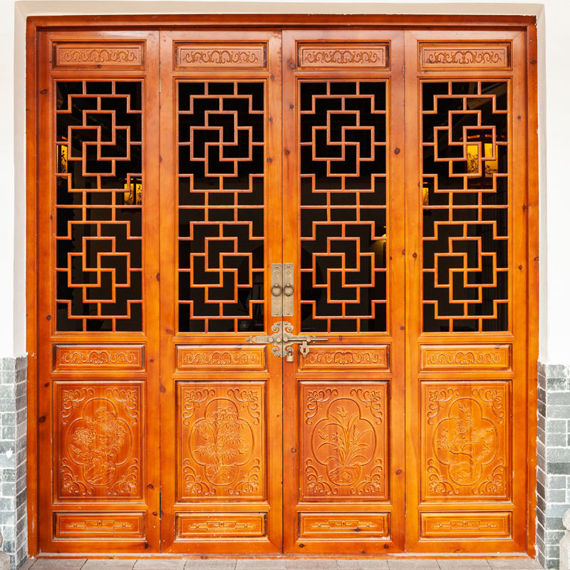 东阳木雕仿古门窗实木窗户花格电视背景墙中式隔断屏风