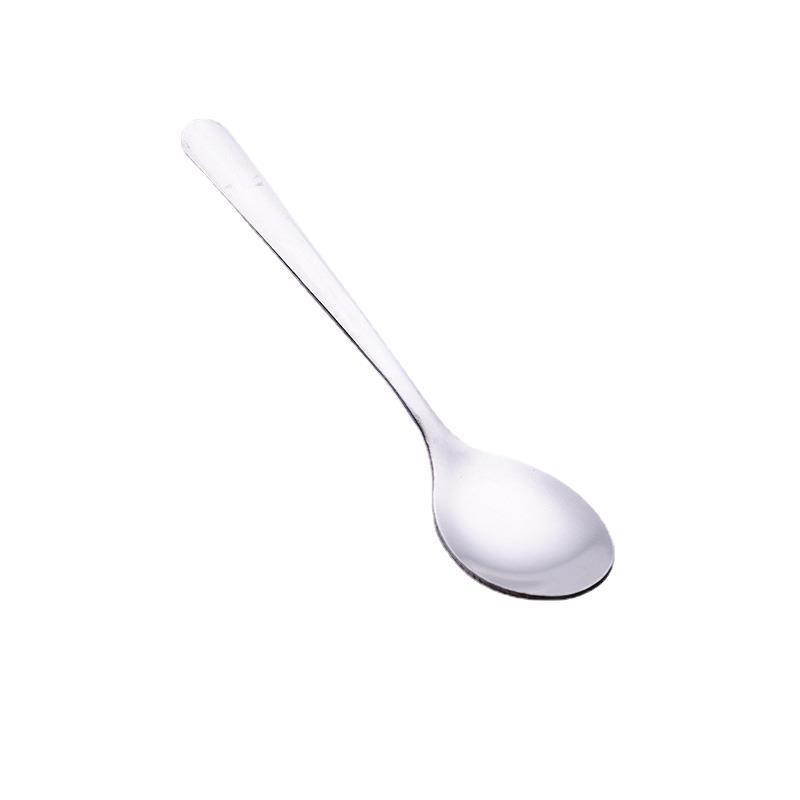 Restaurant Light Body Stainless Steel Teaspoon Ice Cream Dessert Spoon Household Stainless Steel Seasoning Spoon Coffee Stir Spoon