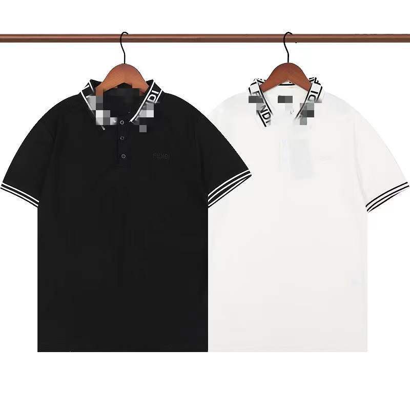 潮男士休闲翻领短袖t高品f家潮牌字母刺绣休闲上衣男装热销polo衫