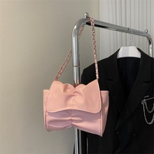 2024新款时尚ur包包新品通勤小众设计蝴蝶结单肩包包夏季女斜跨包