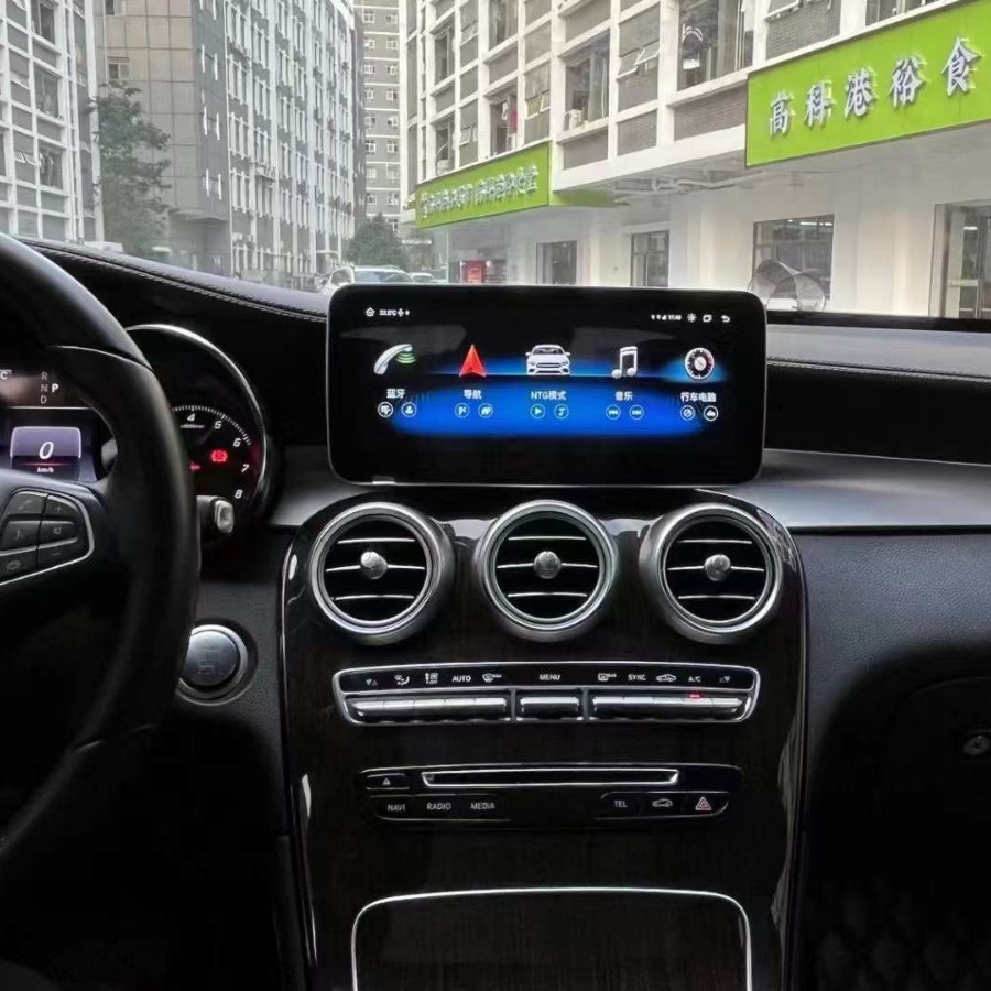适用于奔驰glc/c级10.25寸安卓中控大屏导航改装升级carplay-阿里巴巴