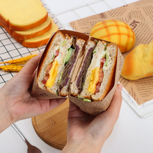 食品级三明治包装纸面包汉堡纸一次性烘焙油纸披萨烧烤托盘垫纸定