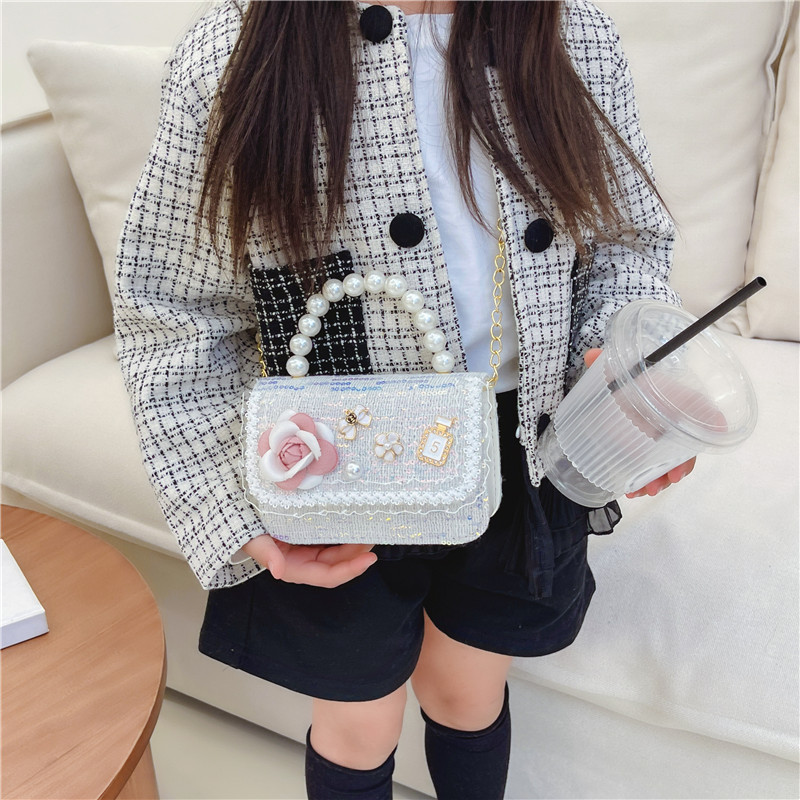 New Children's Bags Little Girl Portable Messenger Bag Mini Chanel Style Cute Princess Fashion Net Red Fashion Bag