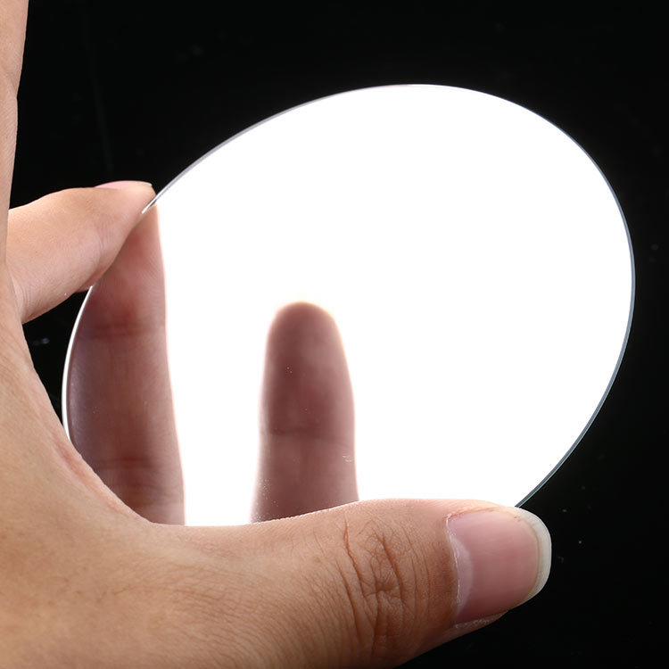 工厂定制钢化玻璃镜片圆形电镀镜片玻璃片化学钢化镀膜玻璃面板