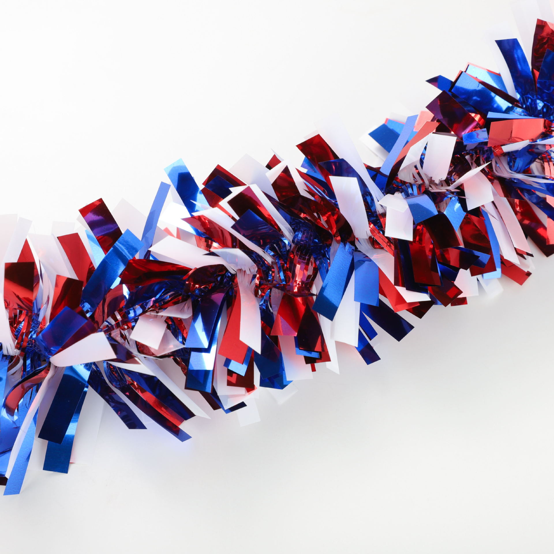 跨境美国独立日拉花彩条国庆节日场地布置美国旗帜装饰茜草拉花条