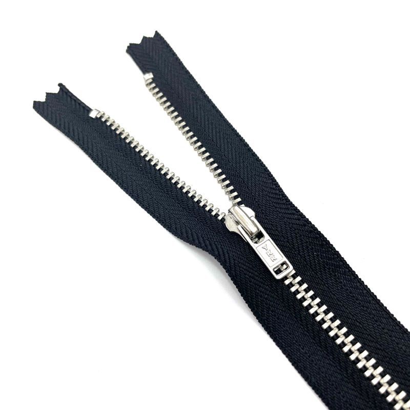 3号y牙白铜闭尾自动头 白铜 白叻 哑色 服装拉链 裤子拉链 厂家