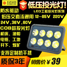 LED低压投光灯 AC/DC12V 24V 36V 127V 12-85V 220V 交直流射灯