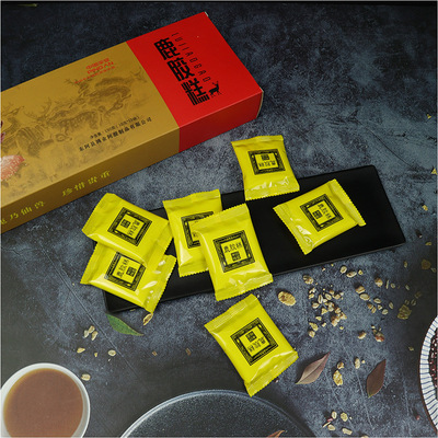 东阿150g鹿胶糕加工定制定做男性鹿角胶块熬制即食零食鹿胶糕代发