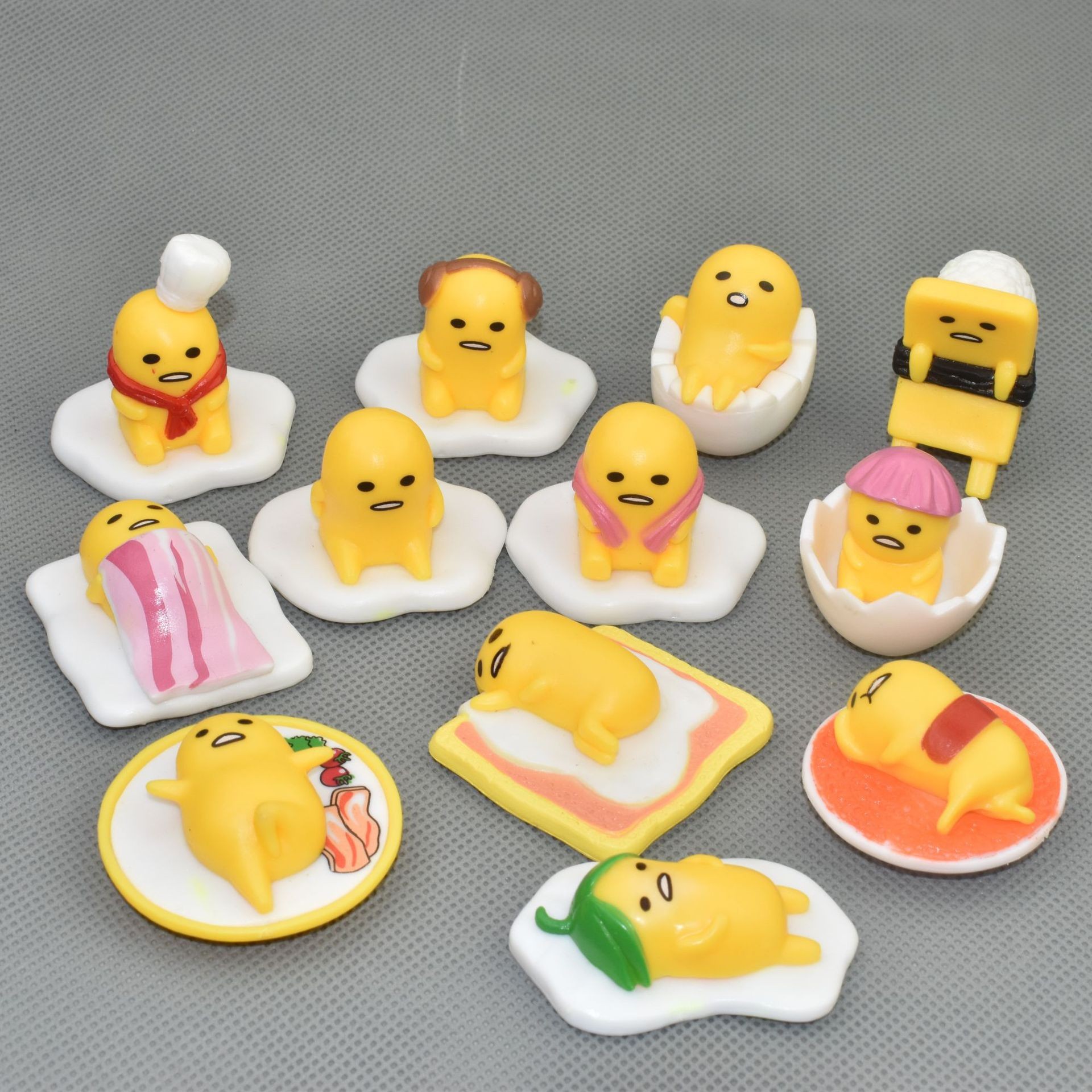 动漫6款 蛋黄哥 蛋黄君 公仔 手办 家居摆件钥匙扣挂件-阿里巴巴