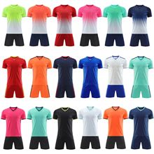 侧足球儿童大量男队服比赛球衣双短袖夏季口袋儿童训练足球现货服