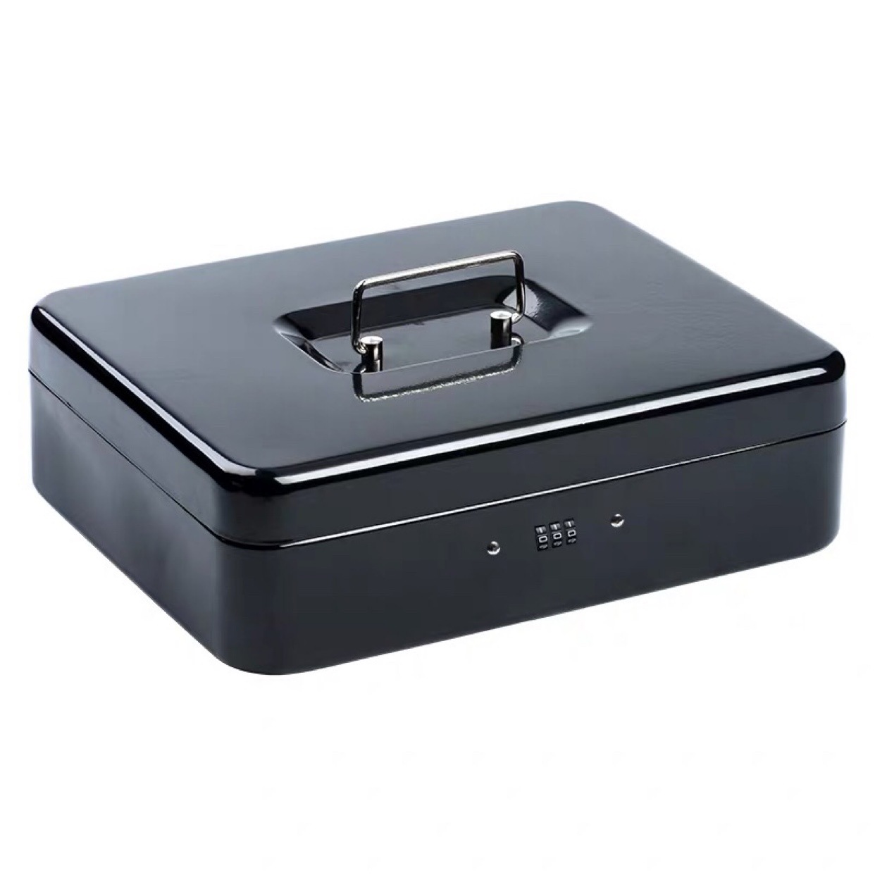 家用小型保险箱密码箱机械保险柜金属盒子手提保险盒收银箱首饰盒