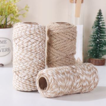 麻绳批发编织绳 diy照片墙用包装 棉麻编织小辫子 幼儿园装饰织带